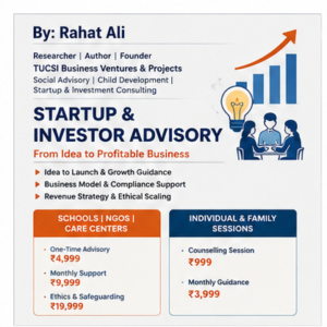 ADVISORY | COUNSELLING | CHILD CARE & DEVELOPMENT | STARTUP & INVESTOR SERVICES